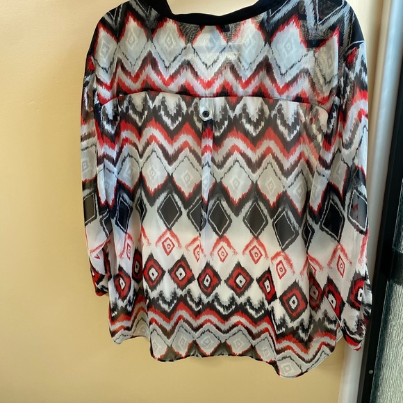 3/4 Length Blouse I.N. Studio 3x - Picture 4 of 4